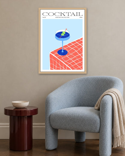 SENT Studio - Cravings Poster No. 18 - oak frame in a room