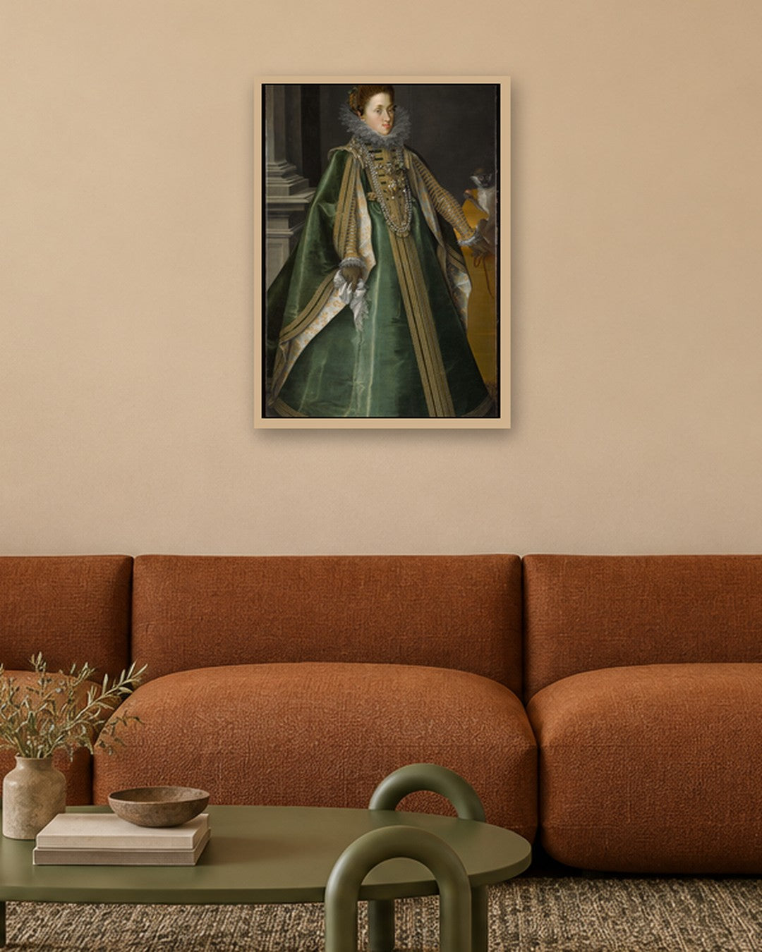 Renaissance Masters - Renaissance Masterpiece No. 100 - oak frame in a room