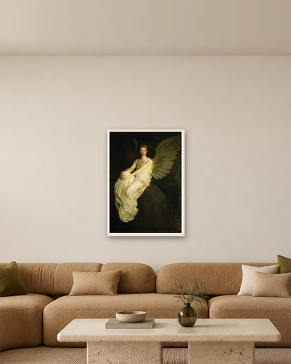 Abbott Handerson Thayer - Stevenson Memorial - white frame in a room