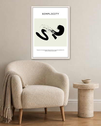 SENT Studio - Bohemian Poster No. 96 - white frame in a room