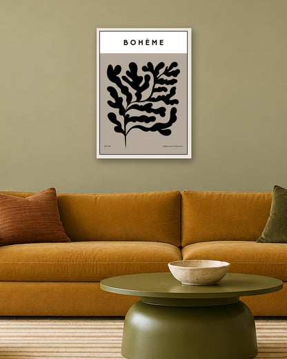 SENT Studio - Bohemian Poster No. 8 - white frame in a room