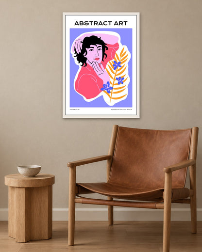 SENT Studio - Aesthetic Poster No. 4 - white frame in a room