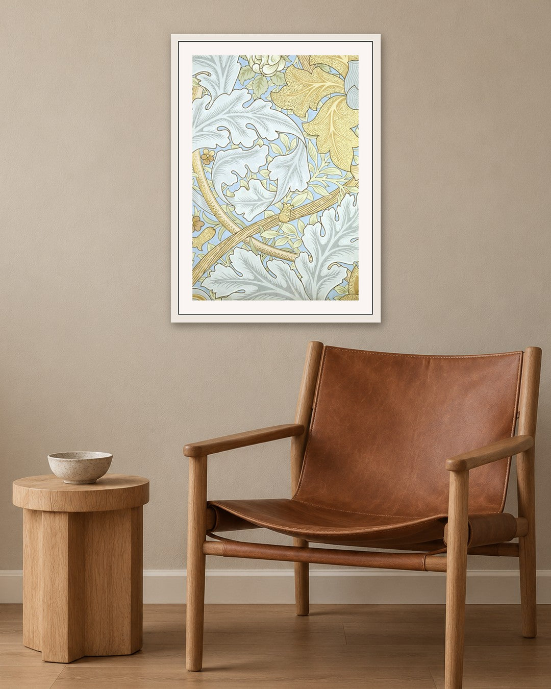 SENT Studio - Intricate Pattern No. 1 - white frame in a room