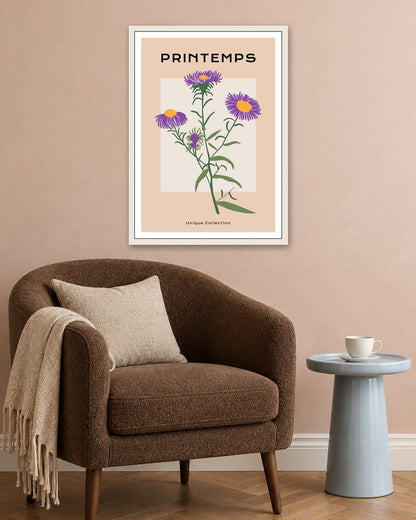 SENT Studio - Botanical Poster No. 44 - white frame in a room
