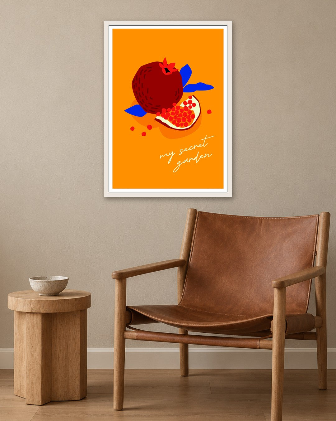 SENT Studio - Artistic Poster No. 35 - white frame in a room