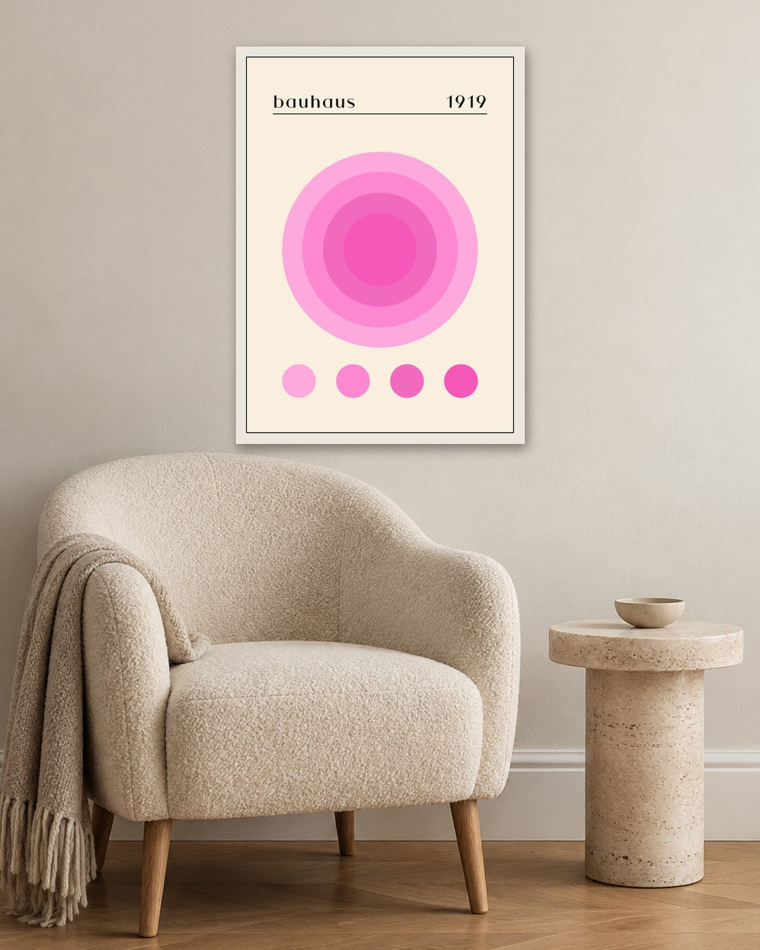 Bauhaus - Poster No. 38 - white frame in a room