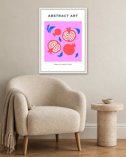 SENT Studio - Abstract Poster No. 44 - white frame in a room