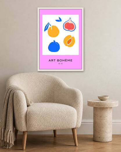 SENT Studio - Abstract Poster No. 35 - white frame in a room