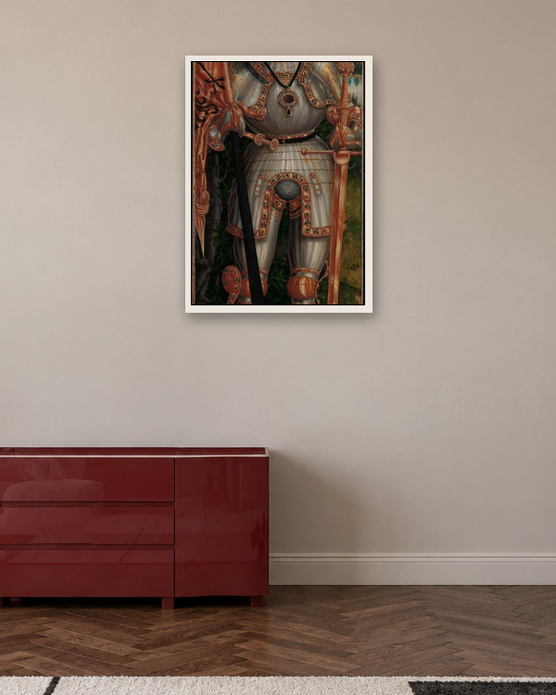 Renaissance Masters - Renaissance Masterpiece No. 147 - white frame in a room