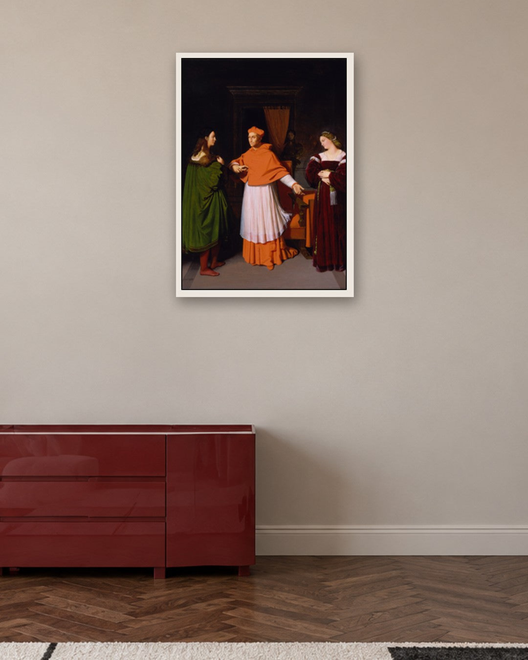 Renaissance Masters - Renaissance Masterpiece No. 77 - white frame in a room