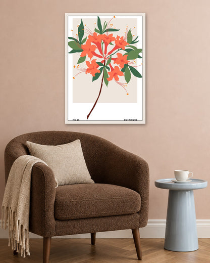 SENT Studio - Botanical Poster No. 52 - white frame in a room