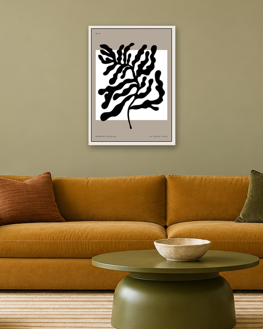 SENT Studio - Bohemian Poster No. 87 - white frame in a room