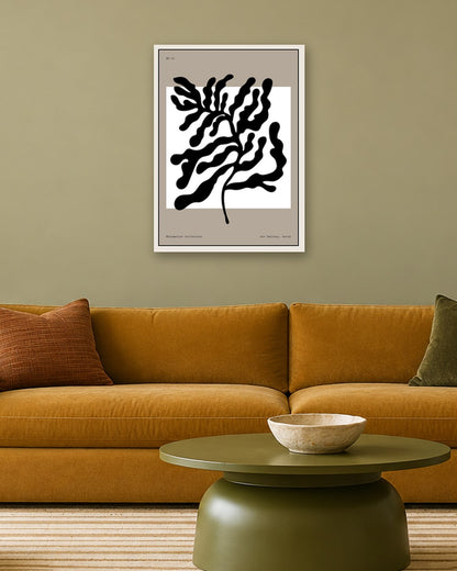 SENT Studio - Bohemian Poster No. 87 - white frame in a room