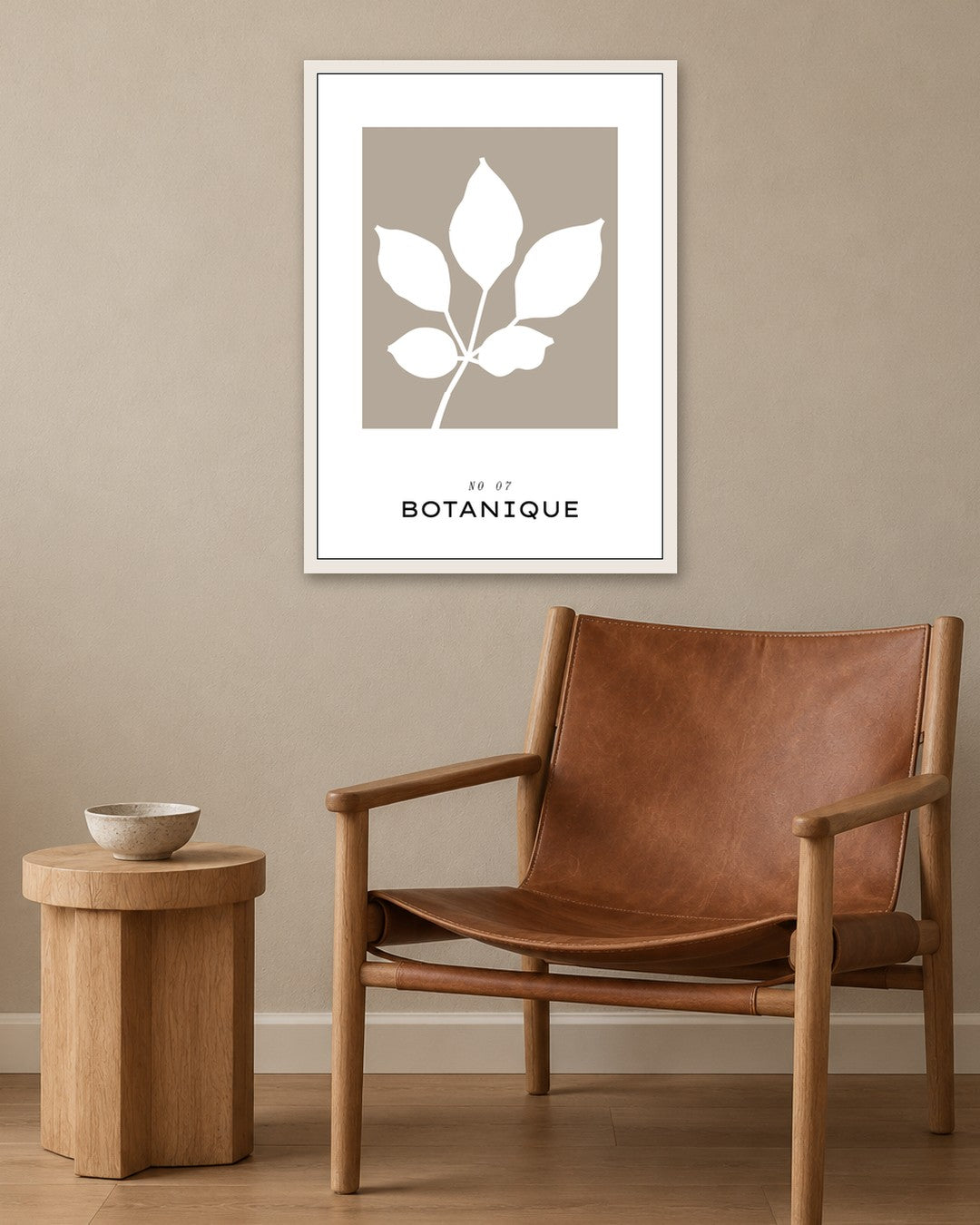SENT Studio - Bohemian Poster No. 74 - white frame in a room