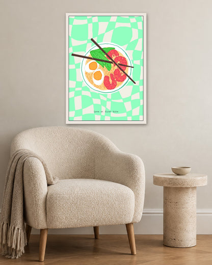 SENT Studio - Cravings Poster No. 23 - white frame in a room