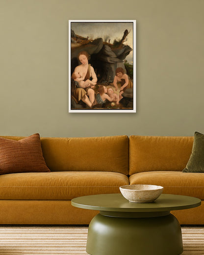 Renaissance Masters - Renaissance Masterpiece No. 99 - white frame in a room