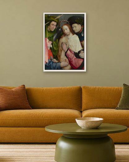 Hieronymus Bosch - Christ Mocked - white frame in a room