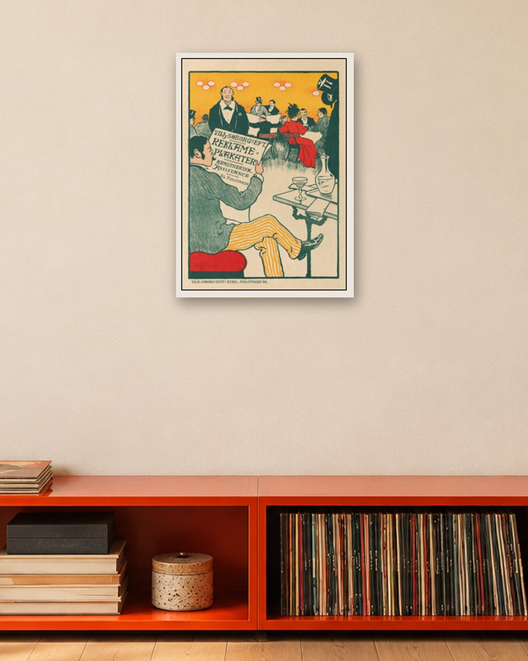 Paul Gustav Fischer - Masters of the Poster: Poster for Exhibition of Artistic Posters of Wilhelm Söborg - white frame in a room