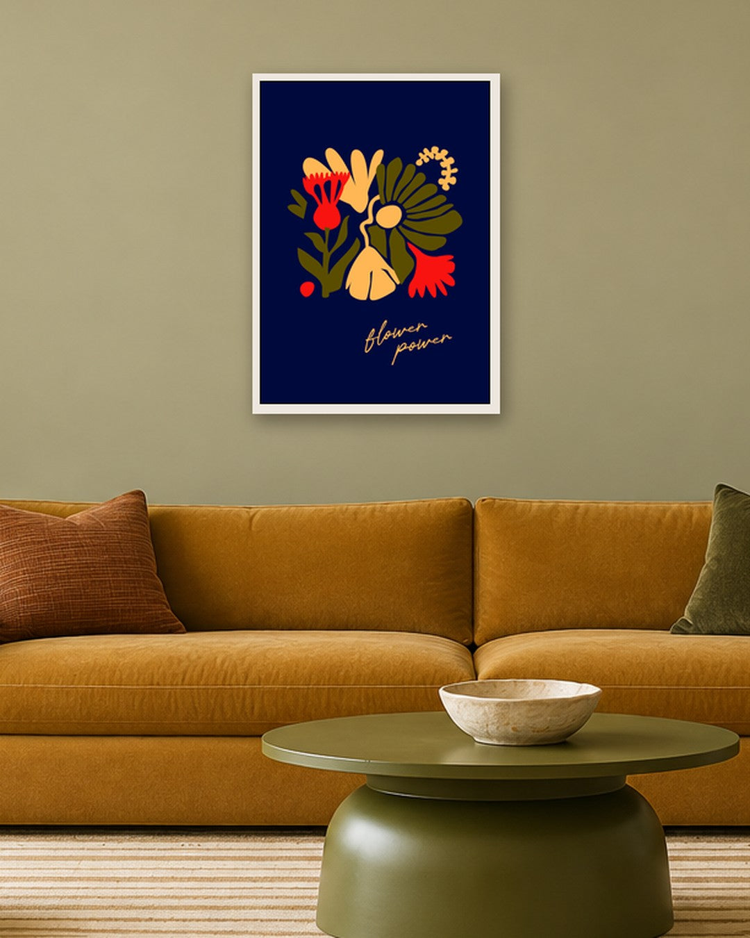 SENT Studio - Artistic Poster No. 26 - white frame in a room