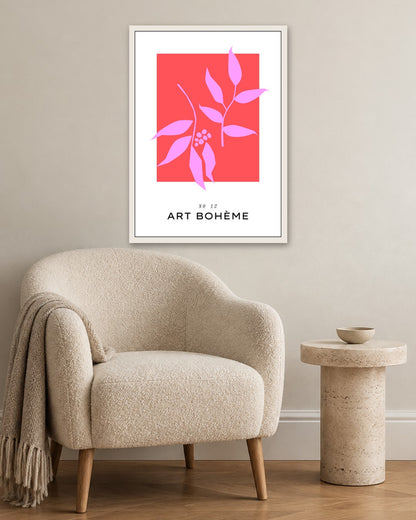 SENT Studio - Abstract Poster No. 59 - white frame in a room