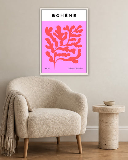 SENT Studio - Abstract Poster No. 9 - white frame in a room