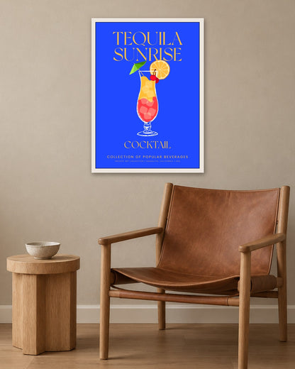 SENT Studio - Cocktail Poster No. 23 - white frame in a room