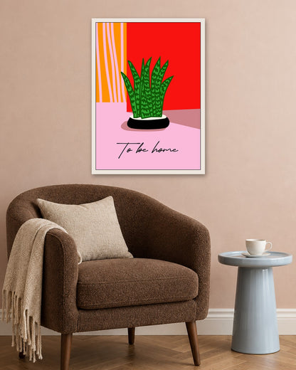 SENT Studio - Artistic Poster No. 57 - white frame in a room