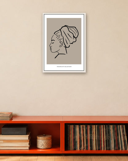 SENT Studio - Bohemian Poster No. 76 - white frame in a room