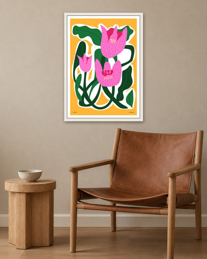 SENT Studio - Aesthetic Poster No. 14 - white frame in a room