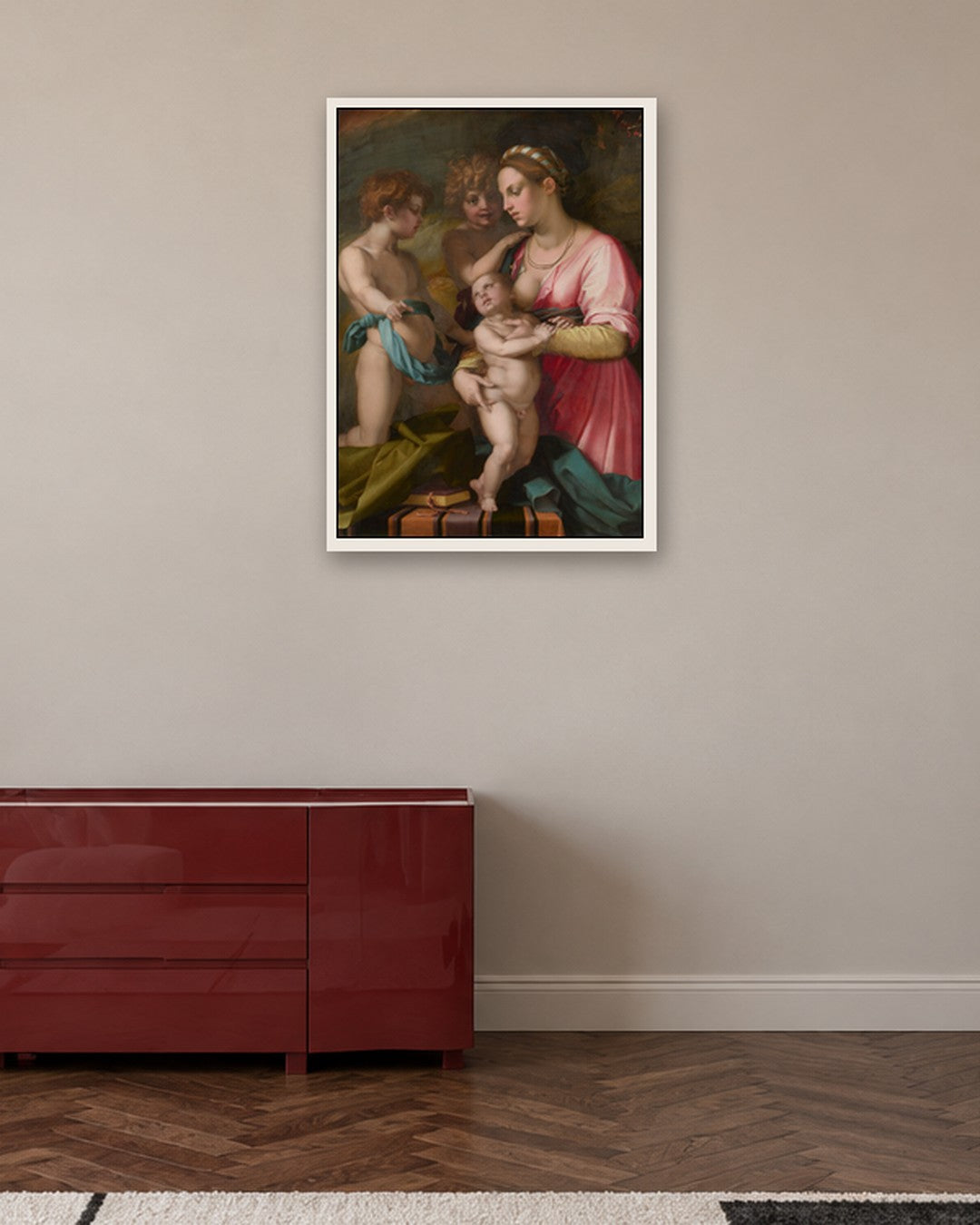 Renaissance Masters - Renaissance Masterpiece No. 85 - white frame in a room