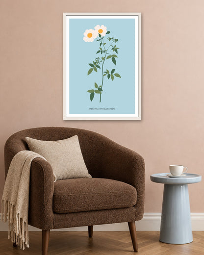 SENT Studio - Botanical Poster No. 57 - white frame in a room