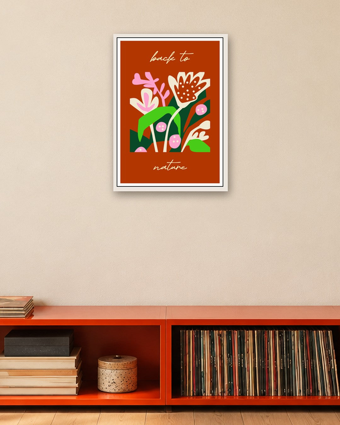 SENT Studio - Artistic Poster No. 27 - white frame in a room