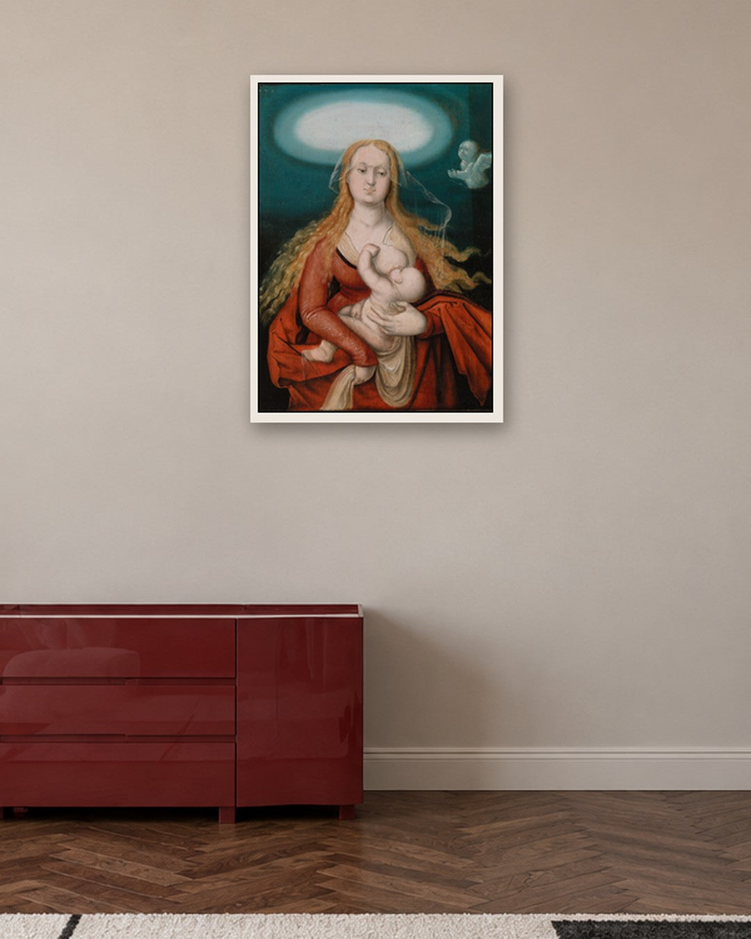 Renaissance Masters - Renaissance Masterpiece No. 125 - white frame in a room