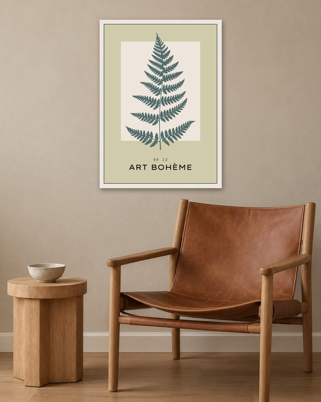 SENT Studio - Botanical Poster No. 33 - white frame in a room