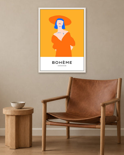 SENT Studio - Abstract Poster No. 20 - white frame in a room