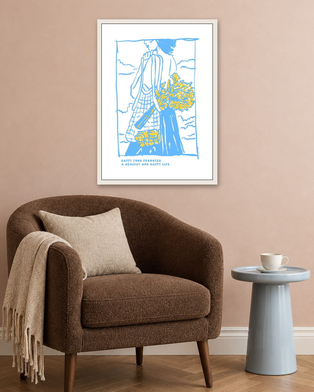 SENT Studio - Cravings Poster No. 48 - white frame in a room