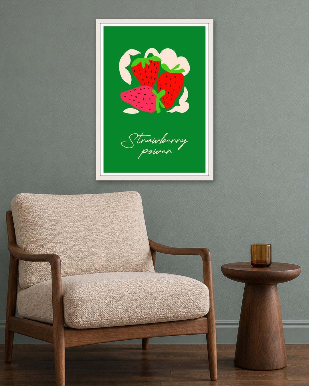 SENT Studio - Artistic Poster No. 59 - white frame in a room