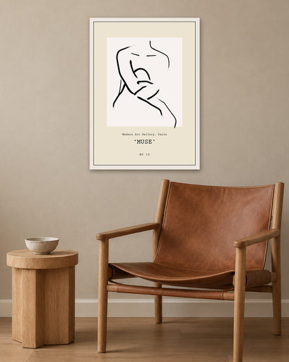 SENT Studio - Bohemian Poster No. 83 - white frame in a room