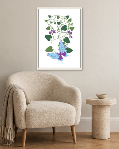 SENT Studio - Botanical Poster No. 34 - white frame in a room