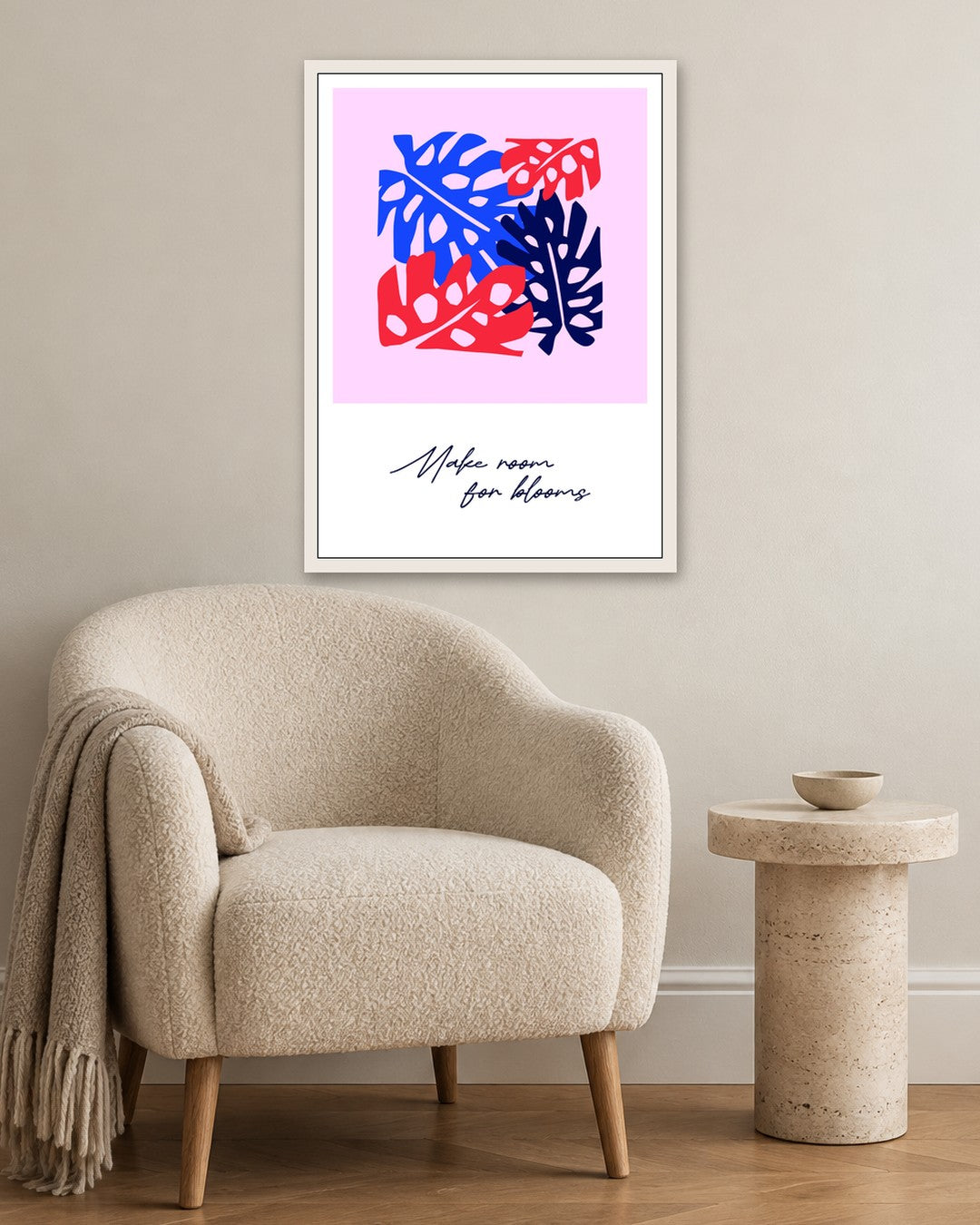 SENT Studio - Artistic Poster No. 16 - white frame in a room