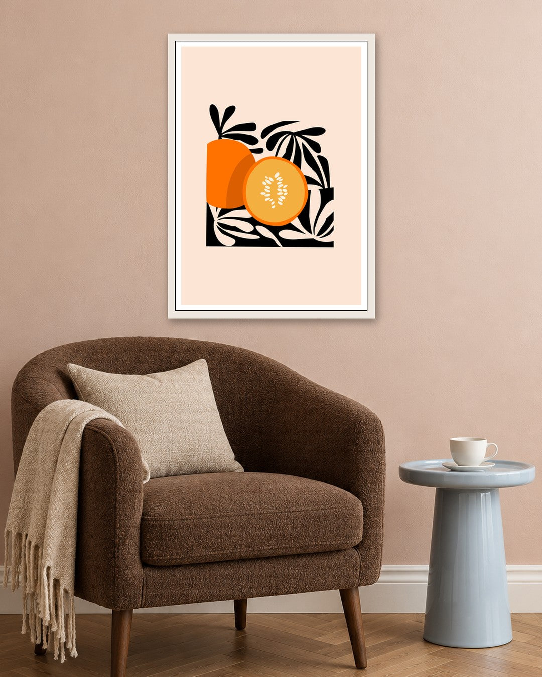 SENT Studio - Artistic Poster No. 11 - white frame in a room