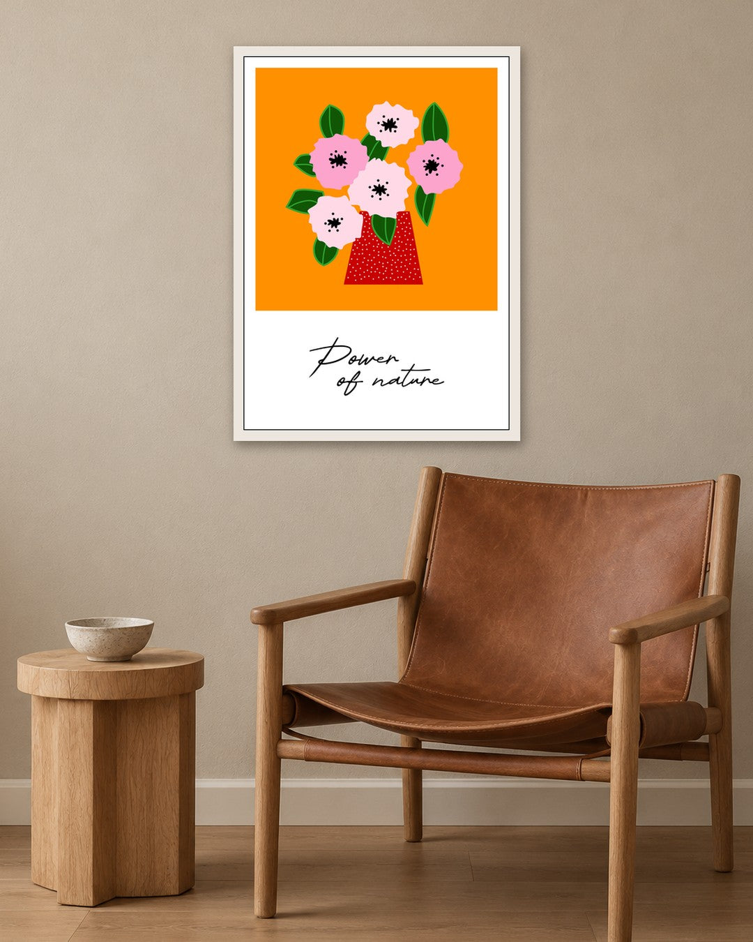 SENT Studio - Artistic Poster No. 4 - white frame in a room