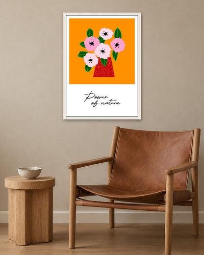 SENT Studio - Artistic Poster No. 4 - white frame in a room