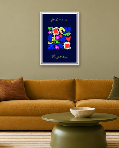 SENT Studio - Artistic Poster No. 44 - white frame in a room