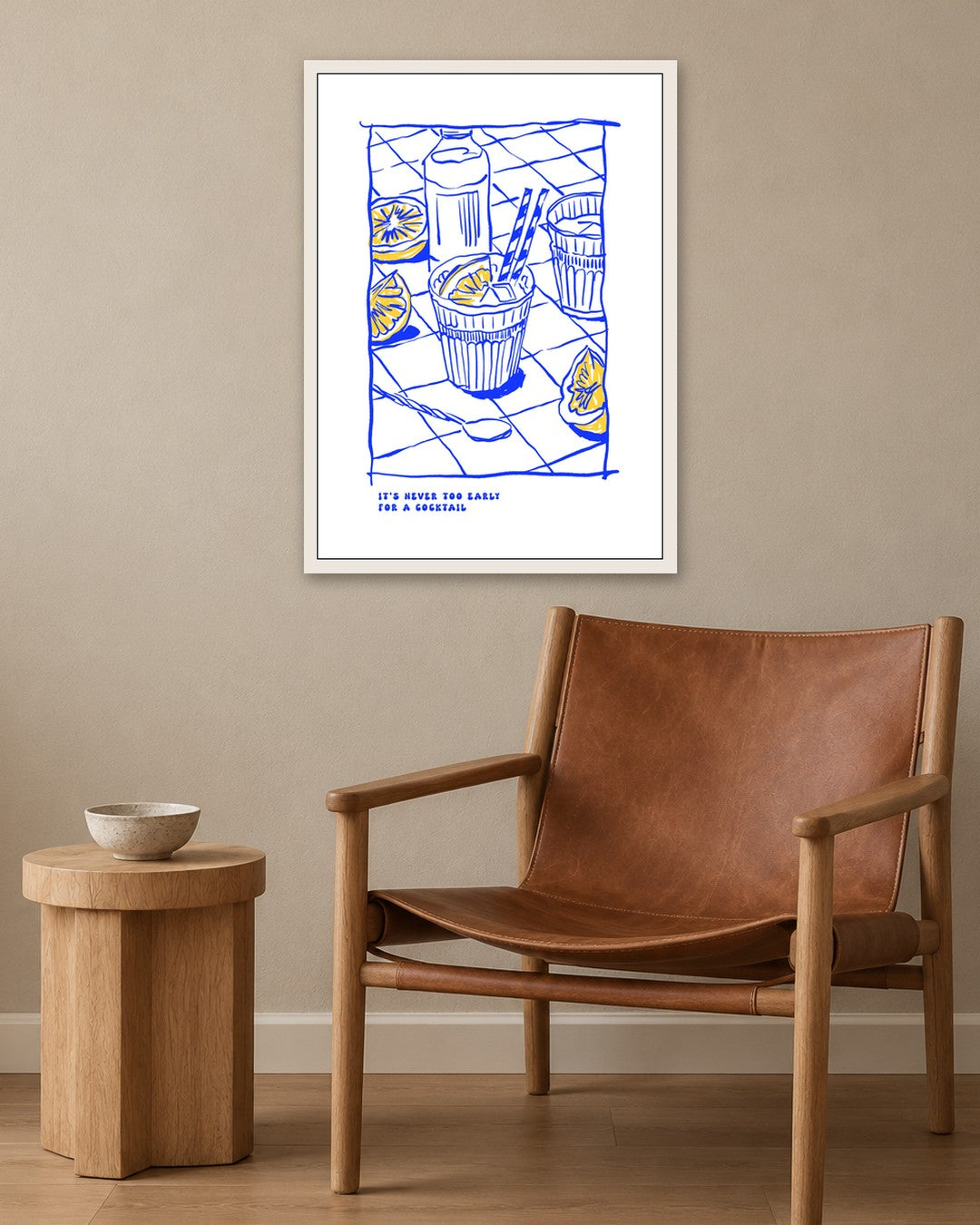 SENT Studio - Cravings Poster No. 46 - white frame in a room
