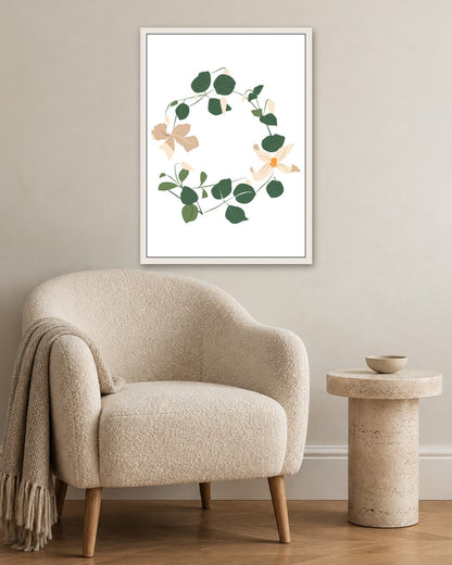 SENT Studio - Botanical Poster No. 65 - white frame in a room