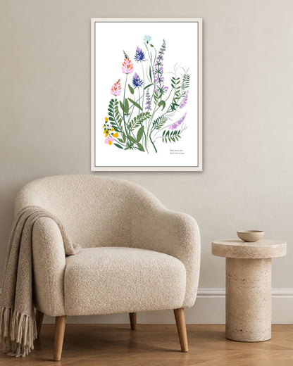 SENT Studio - Botanical Poster No. 19 - white frame in a room