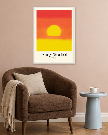SENT Studio - Sunset Yellow - white frame in a room