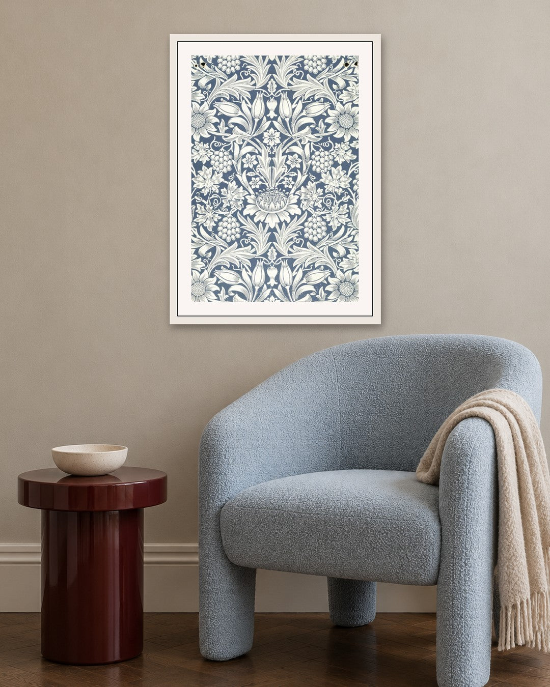 SENT Studio - Intricate Pattern No. 12 - white frame in a room