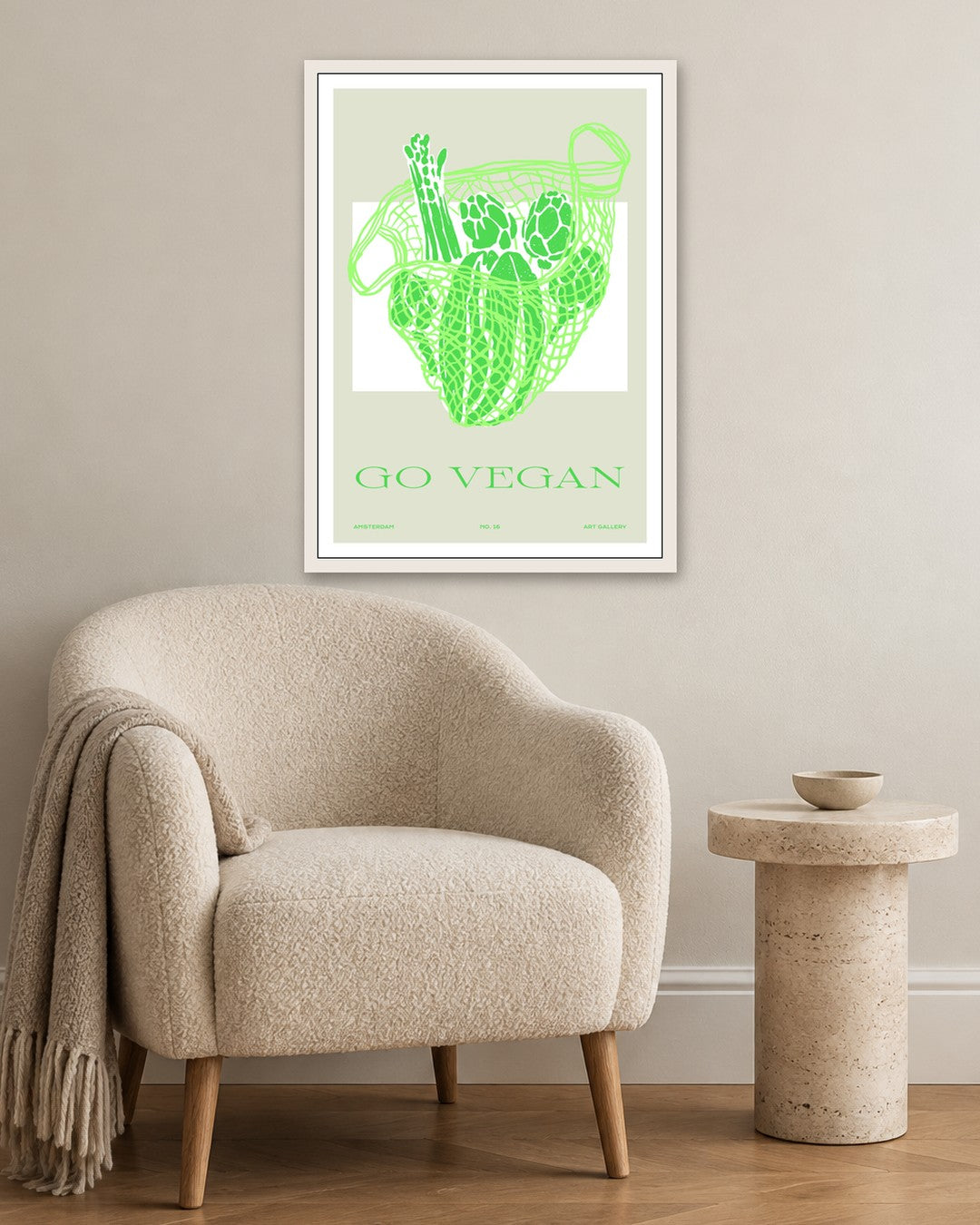 SENT Studio - Cravings Poster No. 16 - white frame in a room